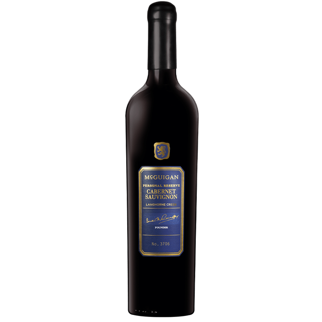 750ml wine bottle 2019 McGuigan Personal Reserve Langhorne Creek Cabernet Sauvignon